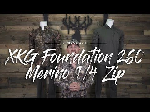 King's Camo XKG Foundation 260 Merino 1/4 Zip 6 King's Camo XKG Foundation 260 Merino 1/4 Zip - Image 4
