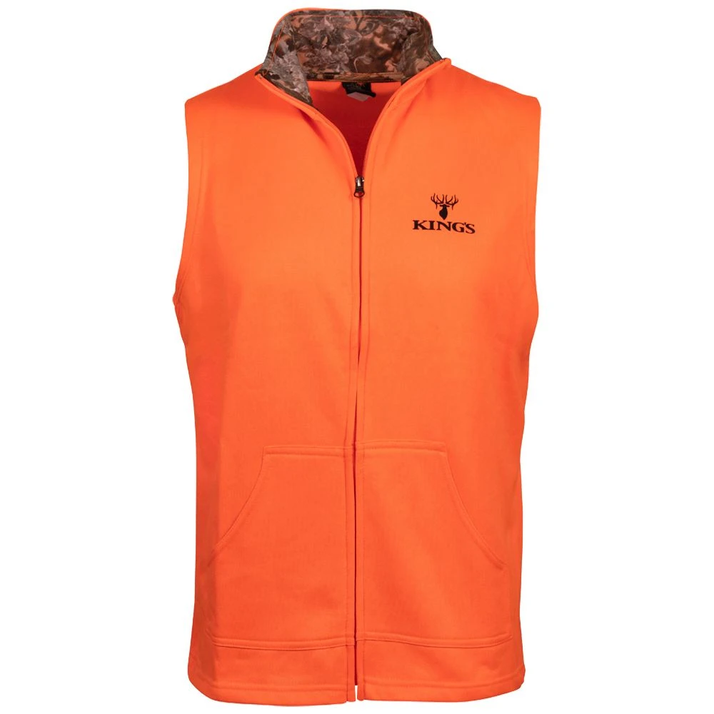 King's Camo Blaze Full Zip Poly Vest 3 King's Camo Blaze Full Zip Poly Vest