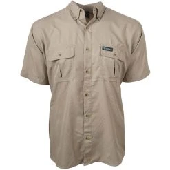 King's Camo Hunter Safari Short Sleeve Shirt 6 King's Camo Hunter Safari Short Sleeve Shirt -Superfeet Shop king s camo hunter safari short sleeve shirt khaki front