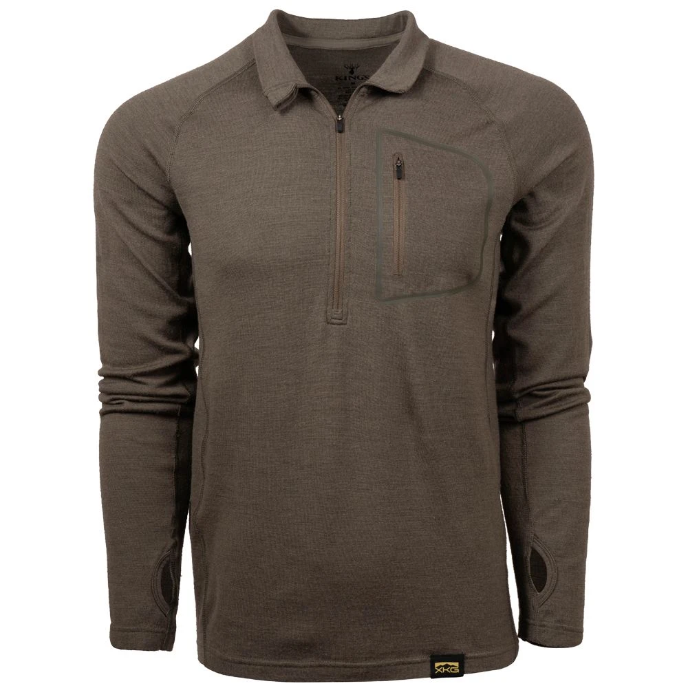 King's Camo XKG Foundation 260 Merino 1/4 Zip 7 King's Camo XKG Foundation 260 Merino 1/4 Zip - Image 5