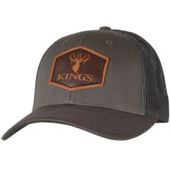 King's Camo Dark Leather Logo Patch Hat