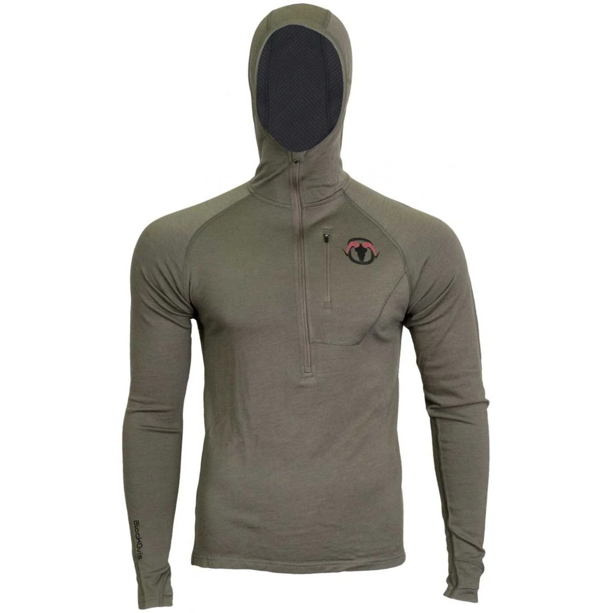 BlackOvis Keele Heavyweight + Merino 1/2 Zip Hoodie 4 BlackOvis Keele Heavyweight + Merino 1/2 Zip Hoodie - Image 2