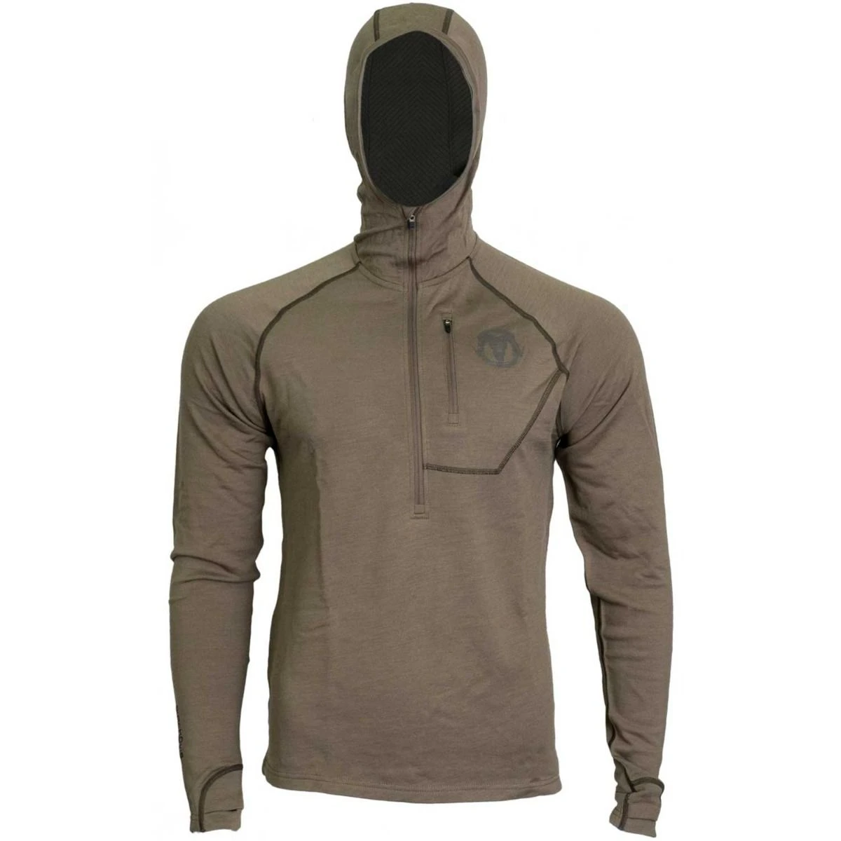 BlackOvis Keele Heavyweight + Merino 1/2 Zip Hoodie 3 BlackOvis Keele Heavyweight + Merino 1/2 Zip Hoodie