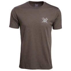 Vortex Head-On Muley Short Sleeve T-Shirt -Superfeet Shop vortex head on muley short sleeve t shirt brown front