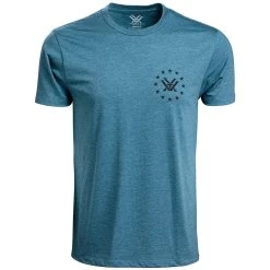 Vortex Salute Short Sleeve T- Shirt 11 Vortex Salute Short Sleeve T- Shirt -Superfeet Shop vortex salute short sleeve t shirt blue front