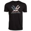 Vortex Stars And Stripes Short Sleeve T-Shirt -Superfeet Shop vortex stars and stripes short sleeve t shirt black